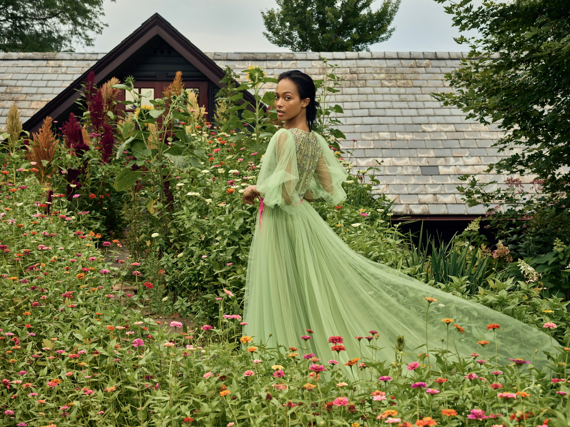 sage green wedding dress